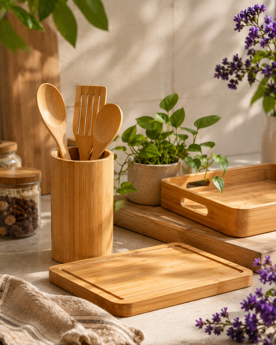 Bamboo Kitchen Utensil Set